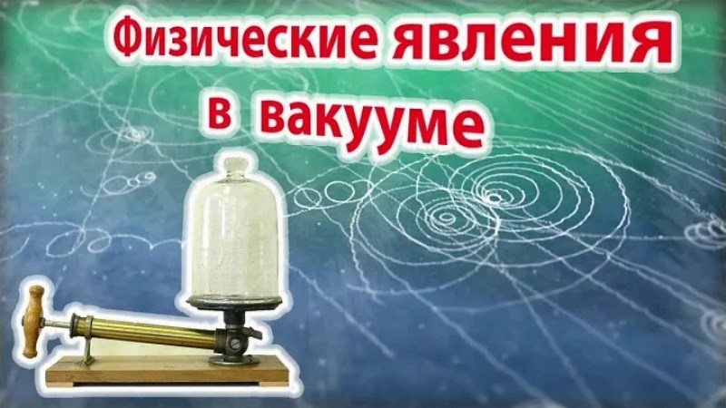 Распространение звука в вакууме..